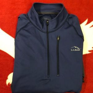 L.L Bean Quarter Zip Pullover Sweatshirt Size: L